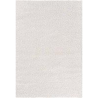 Desire Rugs Ainsley Modern Plain Living Room Shaggy Area Rug in Cream | Size: 200 cm x 290 cm