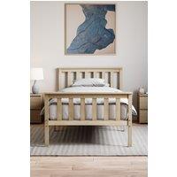 Home Discount Vida Designs Milan Single Double King Wooden Bed Frame High Foot Bedroom Furniture in Brown