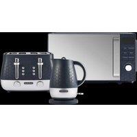 Morphy Richards Cassini Kettle, Toaster, Microwave Outer Space Bundle in Navy | Size: Medium