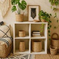 Wyld Haus Mauro 2x2 Cube Storage Unit in Sand Oak in Natural