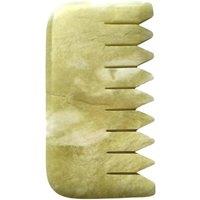 White Lotus Beauty Genuine Crystal Comb Chemical Free Jade in Clear