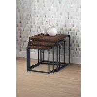 Julian Bowen Tribeca Nest of 3 Side Tables in Walnut