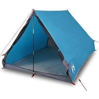 Berkfield Home Camping Tent A-Frame 2-Person Blue Waterproof