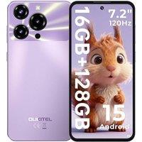OUKITEL C69 7.2 inch Display, 16GB+128GB, 6000mAh Battery, Android15 NFC in Purple