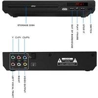 FLAVORA All Region Free Mini DVD Player with USB Remote in Black