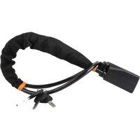 NESTLUNE 3 Keys Car Steering Wheel Lock Anti-Theft Seat in Black