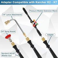 FLAVORA 4000PSI Pressure Washer Extension Wand in Black | Size: 0.6m2