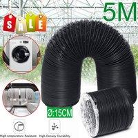 FLAVORA Air Conditioner Hose Extension Air Ducting Hose in Black | Size: 10000mm x 520mm