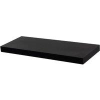 FORGEVIO Black 60cm Wooden Floating Wall Storage Shelf
