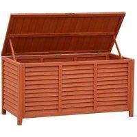 FLAVORA 250L Wooden Outdoor Garden Storage Box in Brown | Size: 0.6m2