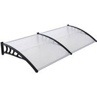 Havendro Door Canopy 80x240cm Rain Shelter in Clear | Size: 80x240 cm