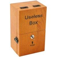 Havendro Wooden Leave Me Alone Toy Box in Brown