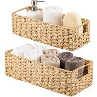 Havendro Seagrass Bathroom Organizer Baskets in Natural
