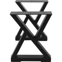 Havendro 15.7" Metal Table Legs 2pc Black