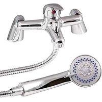 FLAVORA Bath Shower Mixer Tap Single Lever Mono Basin Mixer Tap in Silver | Size: 10000mm x 520mm