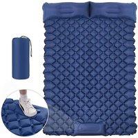 NESTLUNE Inflatable Mat Camping Sleeping Inflating Self in Blue