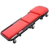 VOGREX 36 Inch 2 In 1 Mechanics Creeper Padded Workshop Trolley Stool