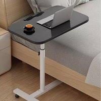 VOGREX Black Mobile Adjustable Bedside Chair Aid Laptop Overbed Table