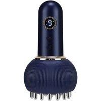 VOGREX Microcurrent Lymphatic Drainage Massage Brush Meridian Massager UK in Dark Blue