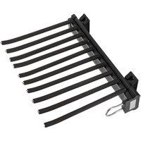 VOGREX Black Extendable 10 Arm Pull Out Trouser Rack Telescopic Pants Hanger