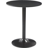 ERGOVEXA Round Dining Table 60CM Top for Bar Pub Coffee Tea Dining Bistro in Black