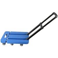 Ventryn Heavy Duty Folding Sack Truck Dolly Cart Luggage Hand Trolley in Blue