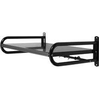 Ventryn Black Wall Mounted Metal Microwave Shelf With Fixing Kit