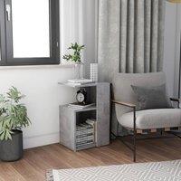 Berkfield Home Side Table Concrete Grey 36x30x56 cm Engineered Wood | Size: 36 x 30 x 56 cm