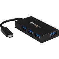 StarTech 4 Port Usb-c Hub With Usb-a Ports in Black
