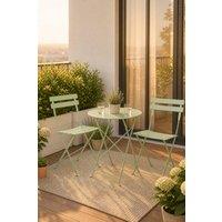 Living and Home 3-Piece Folding Table & Chairs Set in Green