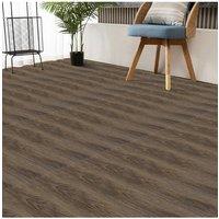 Garden Sanctuary PVC Wooden Self-adhesive Laminate Flooring Planks for Home Decor in Brown