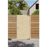 Living and Home 90x180cm Natural Flush Horizontal Timber Garden Gate | Size: 90x180 cm