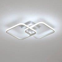 Pheashine White 59cm Square LED Ceiling Light 42W 6500K Acrylic Modern