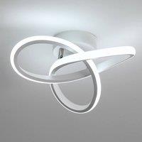 Pheashine White 25cm Clover LED Ceiling Light 22W 3000K-6000K Tri-Tone Aluminum
