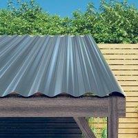 Berkfield Home Roof Panels 36 pcs Powder-coated Steel Grey 80x36 cm