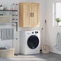 Berkfield Home Wall Mounted Cabinet Sonoma Oak 69.5x34x90 cm Engineered Wood in Brown