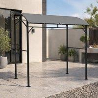 STILVORA BBQ Gazebo 215 x 150 cm with 10 Hooks in Grey