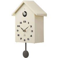 BRUNO Bird House Clock (Ivory) in Ivory