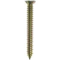 JCP CONSTRUCTION PRODUCTS Concrete Screws Csk Head Zyp 7.5 x 300mm - Box of 100 in Gold