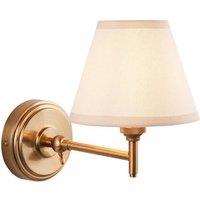 Netlighting Step Fold Wall Light Fabric Ivy Shade 16cm B22 in White