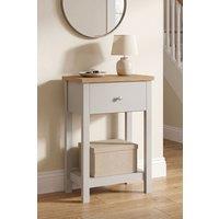 Home Discount Vida Designs Arlington 1 Drawer Console Table Hallway Entryway in Grey
