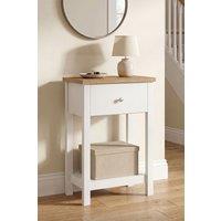 Home Discount Vida Designs Arlington 1 Drawer Console Table Hallway Entryway in White