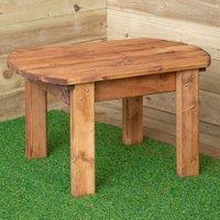 Samuel Alexander Outdoor Chunky Wooden Traditional Rustic Coffee Table in Brown