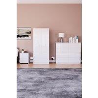 Home Discount Vida Designs Glinton 3Pc Bedroom Set(2Dr Bedside, 8Dr Chest, Wardrobe) in White