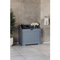 HD Designs Priano Dual-purpose Storage Laundry Chest Bathroom in Dark Grey