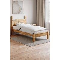 HD Designs Corona Single Bed Frame Low Foot End Bedroom Furniture in Brown