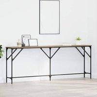 Berkfield Home Console Table Artisan Oak 200x29x75 cm Engineered Wood in Brown | Size: 200 x 29 x 75 cm