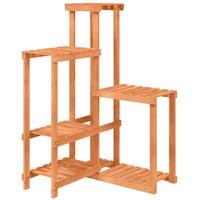 Berkfield Home Flower Stand 62.5x61.5x101.5 cm Solid Wood Fir in Brown
