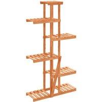 Berkfield Home Flower Stand 75x25x140.5 cm Solid Wood Fir in Brown