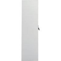 Berkfield Home Wardrobe Light Grey 80x50x180 cm Steel | Size: 80 x 50 x 180 cm